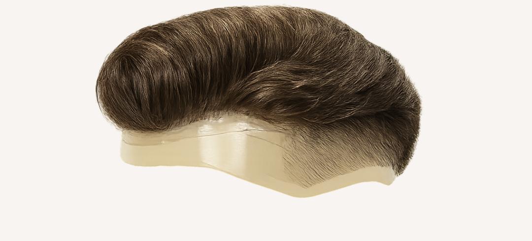 Bespoke hair system — dense base, hand-knotted with real human hair